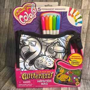Glitterazzi color your own hipster bag!